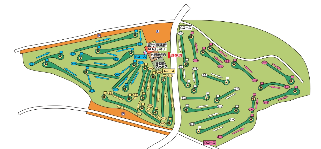 札幌南区のパークゴルフ石山のコース写真